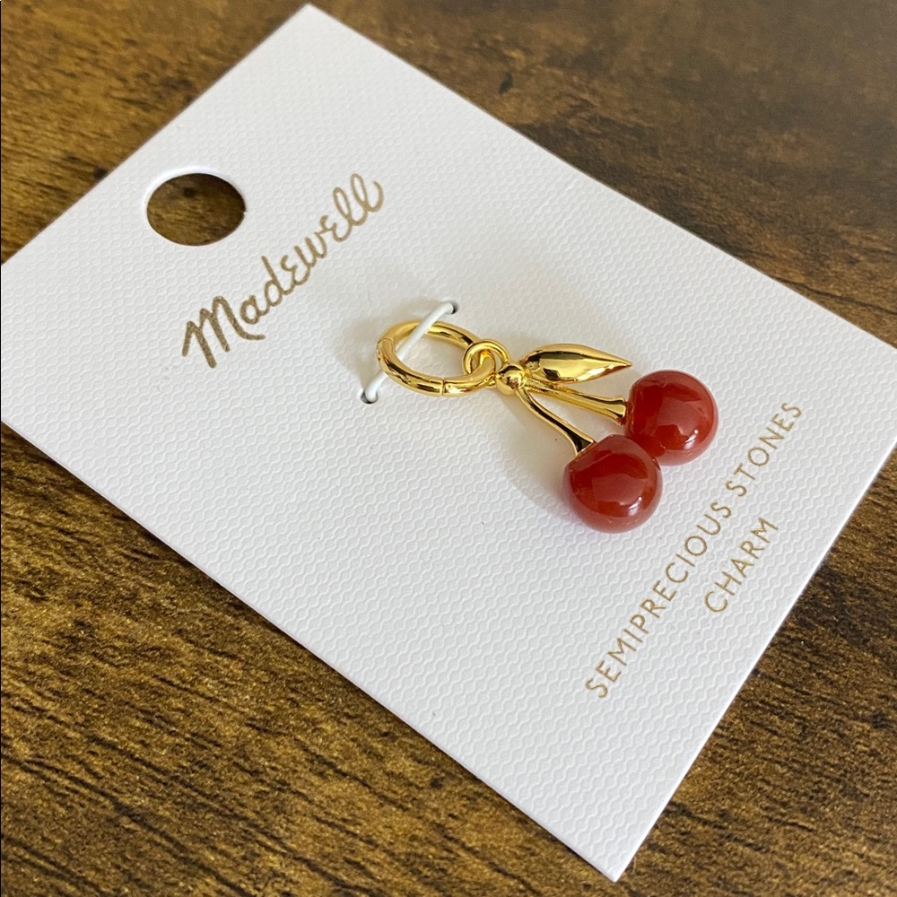 NWT MADEWELL Semiprecious Cherry Charm - Picture 4 of 7
